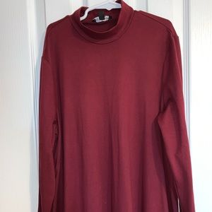 Maroon longsleeve dress